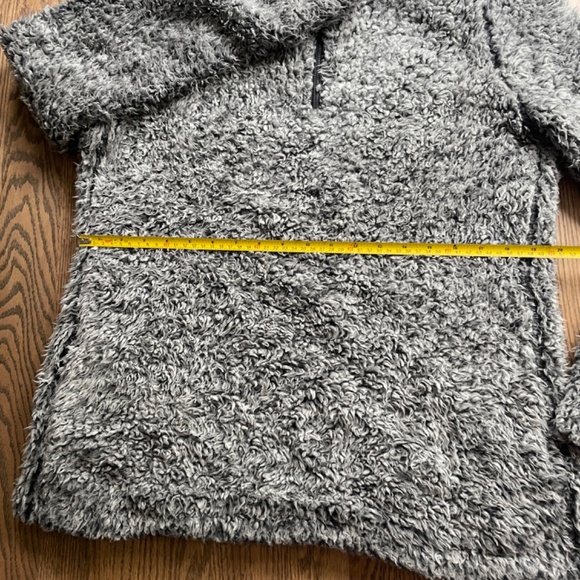 Original Weatherproof (M) gray sherpa fleece quarter zip - Picture 6 of 10